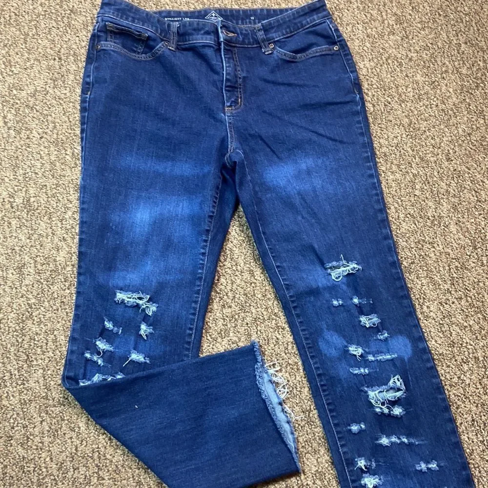 10/$50 St Johns By Quality Apparel Straight Leg Women Jeans Size 12
